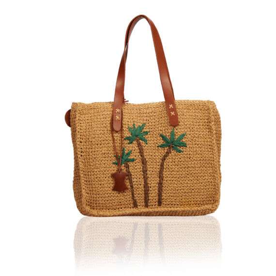 Plaj çantası - Palmiye Desenli
